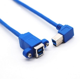Inconntec USB 3.0 BM L 型转 BF 线，用于面板安装